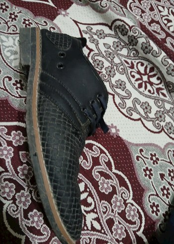 Kemer Detaylı Siyah Yılan Desenli Erkek Botu - Görsel 2