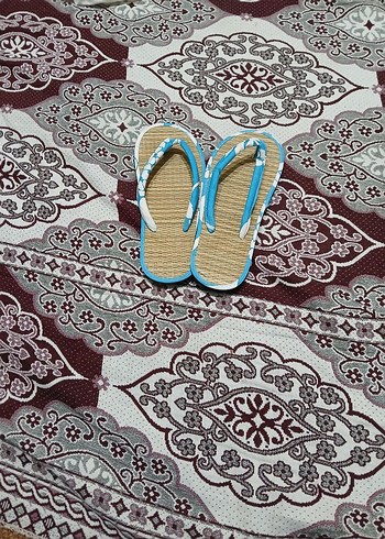 Kadın Çok Renkli Yılan Desenli Dolgu Topuk Terlik - Görsel 2