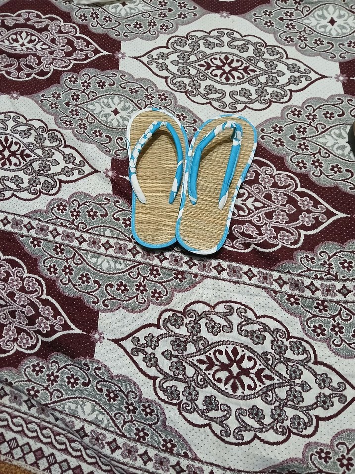 Kadın Çok Renkli Yılan Desenli Dolgu Topuk Terlik - Görsel 2