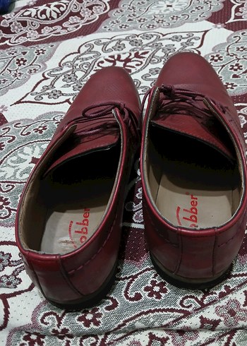 Bordo Deri Erkek Klasik Ayakkabı - Görsel 6