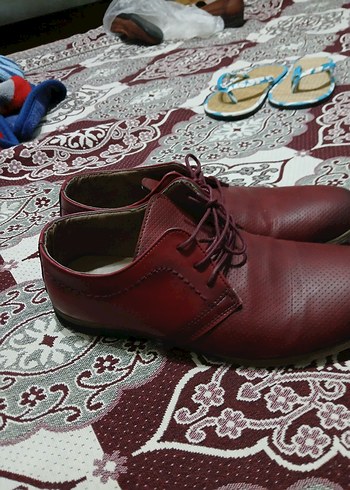 Bordo Deri Erkek Klasik Ayakkabı - Görsel 4