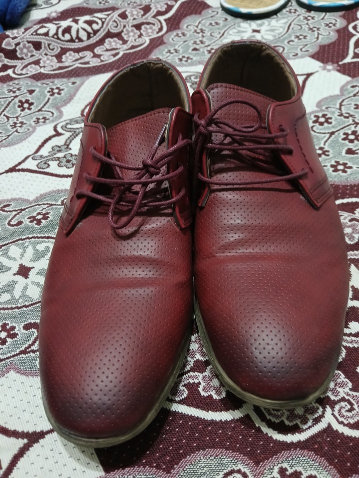 Bordo Deri Erkek Klasik Ayakkabı - Görsel 5