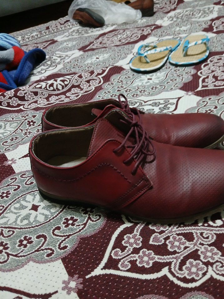 Bordo Deri Erkek Klasik Ayakkabı - Görsel 4