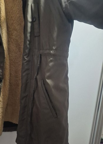 Kahverengi Kürklü Midi Kadın Ceket - Görsel 2