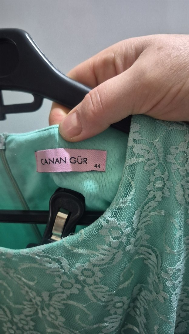 Turkuaz Dantel Uzun Bohem Elbise - Görsel 4