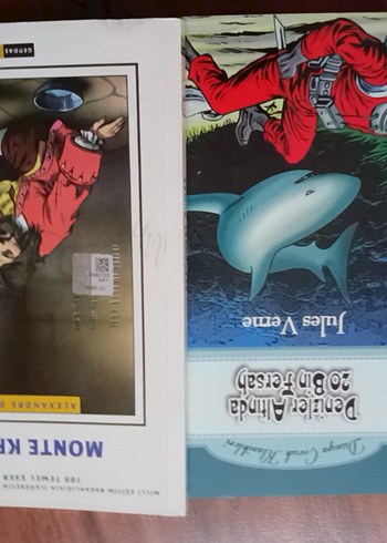 2 farklı kitap Monte Kristo ve Denizler Altında Jules Verne - Görsel 2