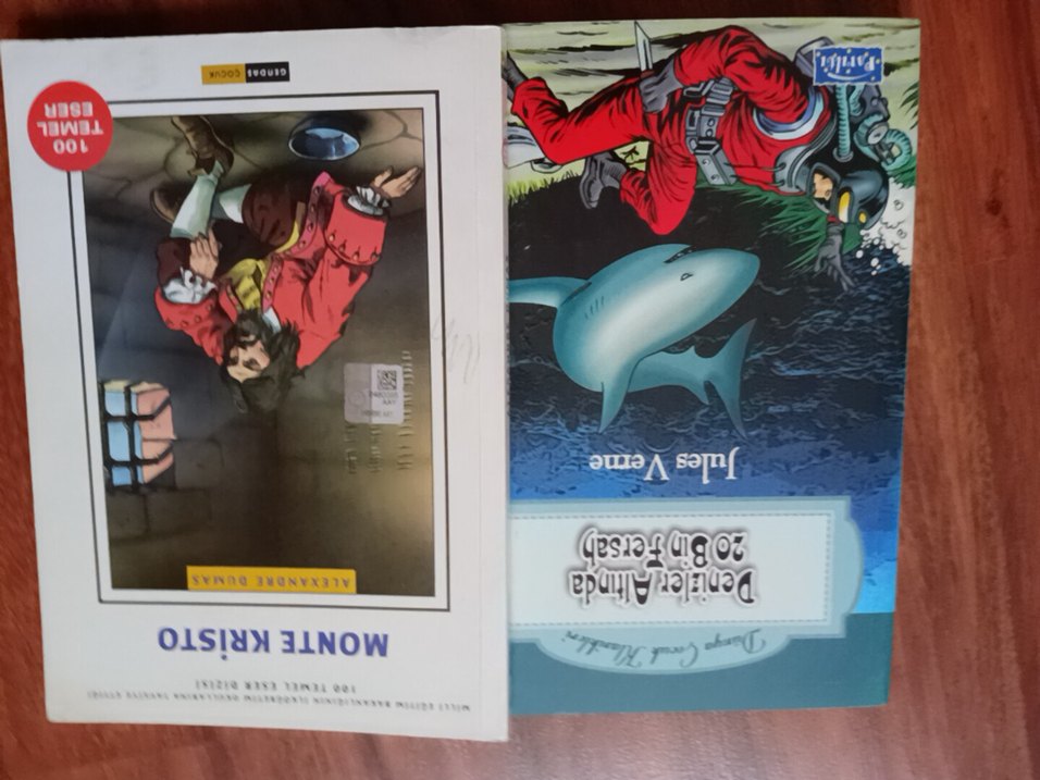 2 farklı kitap Monte Kristo ve Denizler Altında Jules Verne - Görsel 2