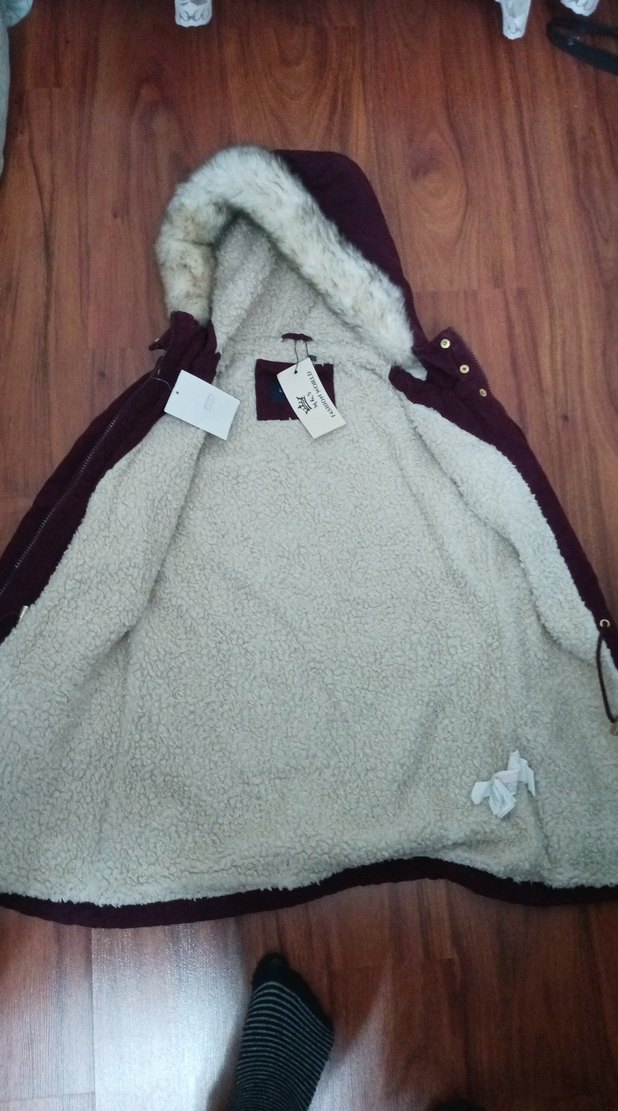 Bordo Kadın Midi Boy Düğmeli Ceket - Görsel 2