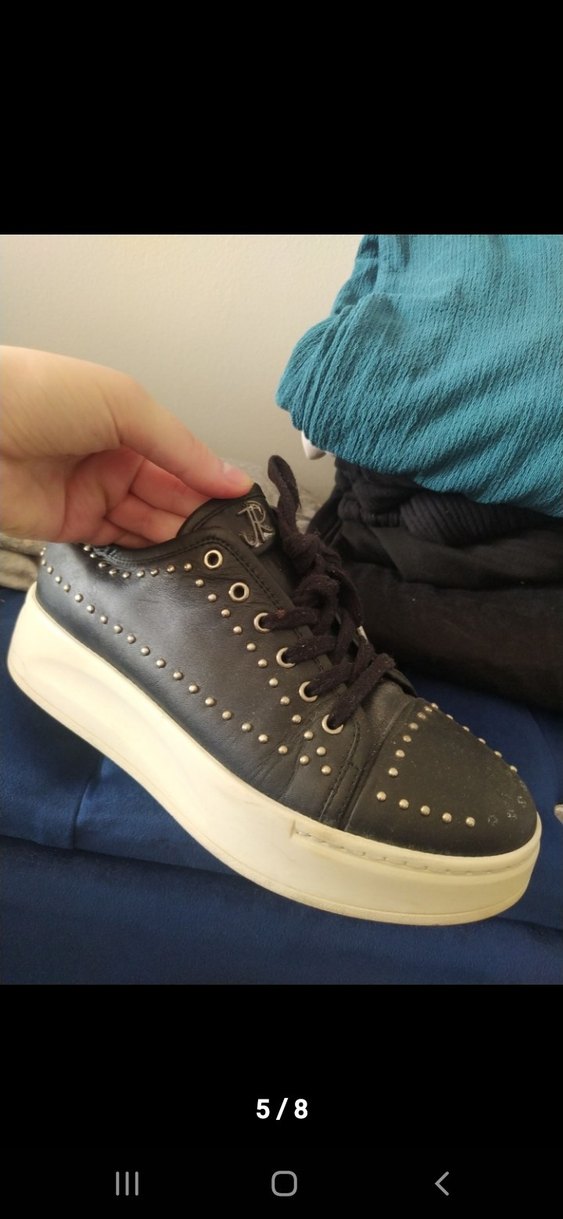 Siyah Platform Kadın Spor Ayakkabı - Görsel 5