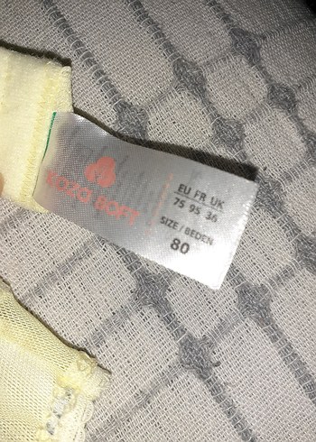 Sarı Çiçek Desenli Midi Sütyen Takımı - Görsel 3