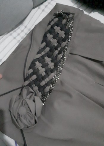 Drapeli Bej Uzun Keten Etek - Görsel 7