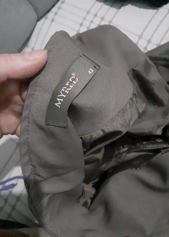 Drapeli Bej Uzun Keten Etek - Görsel 6