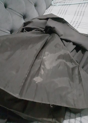 Drapeli Bej Uzun Keten Etek - Görsel 9