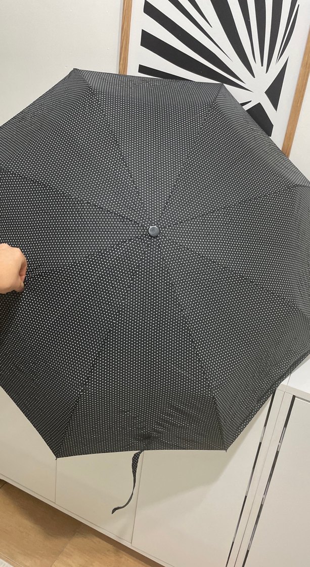 Siyah Noktalı Kadın Şemsiye - Görsel 3