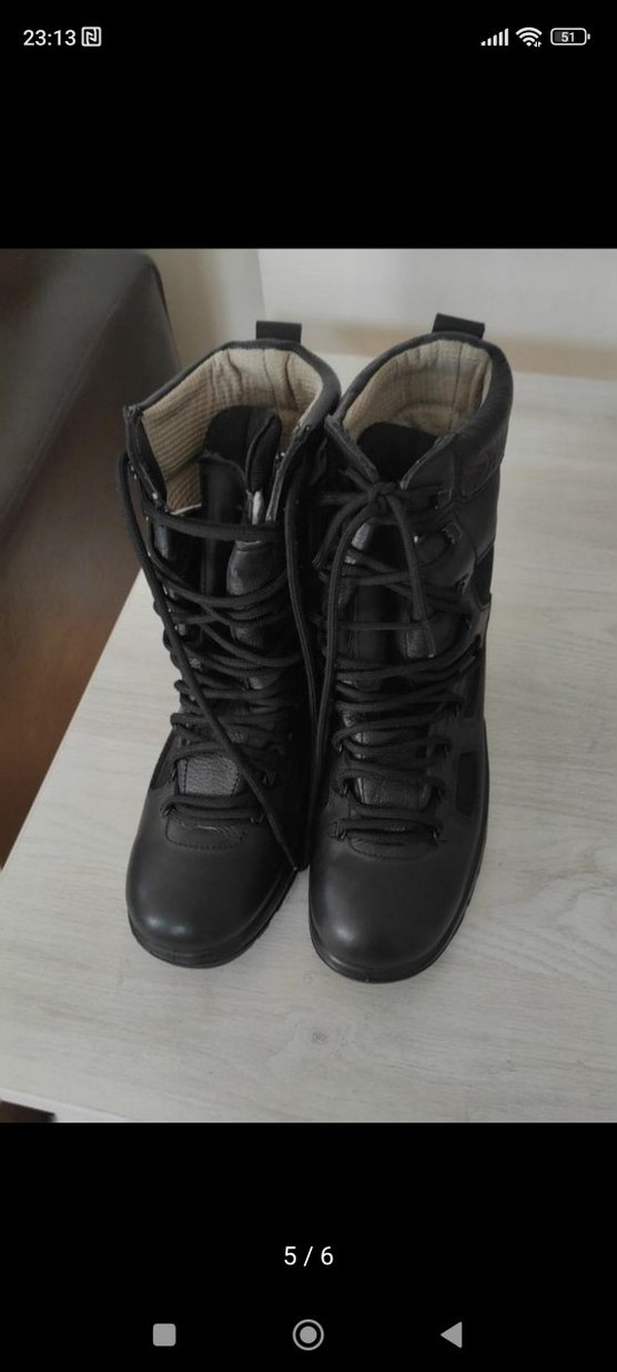 Siyah Kamuflaj Desenli Erkek Kauçuk Bot - Görsel 4