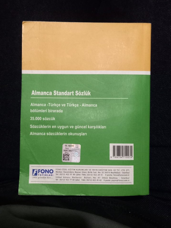 Fono Almanca-Türkçe Standart Sözlük - Görsel 2