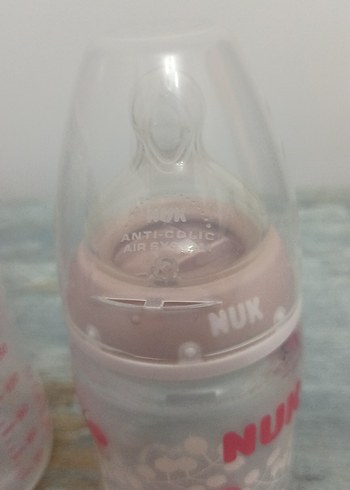 NUK Isı Göstergeli Pembe Bebek Biberon Seti - Görsel 2