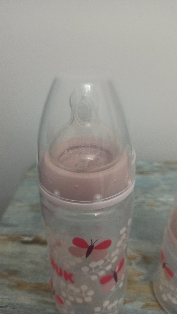 NUK Isı Göstergeli Pembe Bebek Biberon Seti - Görsel 3