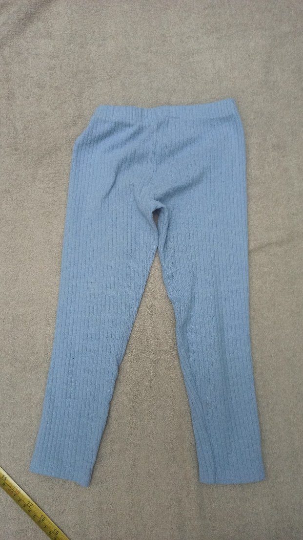 Kız Çocuk Mavi Triko Tayt 55cm - Görsel 2