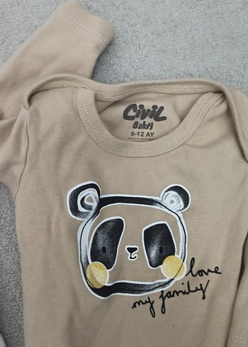 Uzun Kollu Erkek Bebek Body Seti 12 aylik - Görsel 4