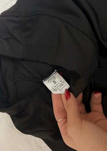 Siyah Dar Kesim Elastik Kumaş Kadın tayt likralı - Görsel 3