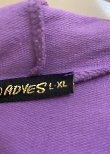 Kapüşonlu Mor Uzun Örme tunik - Görsel 3