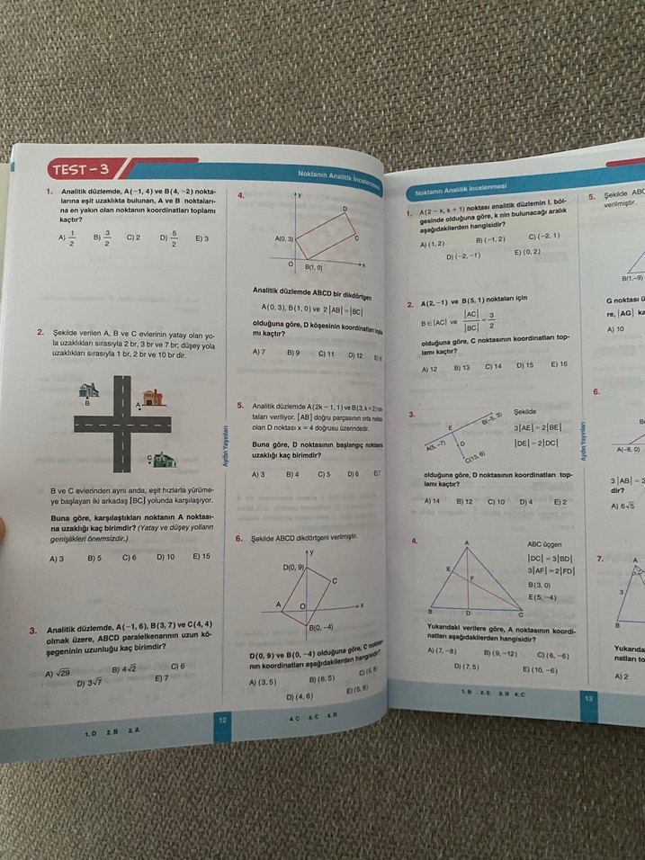 Matematik Analitik Geometri Sınav Kitabı - Görsel 3