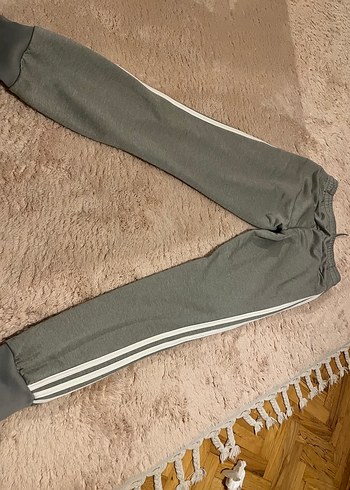 Adidas Gri Bol Kesim Spor Eşofman - Görsel 6