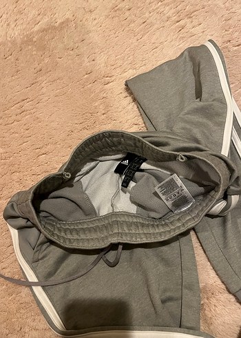 Adidas Gri Bol Kesim Spor Eşofman - Görsel 7