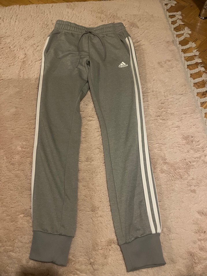 Adidas Gri Bol Kesim Spor Eşofman - Görsel 4