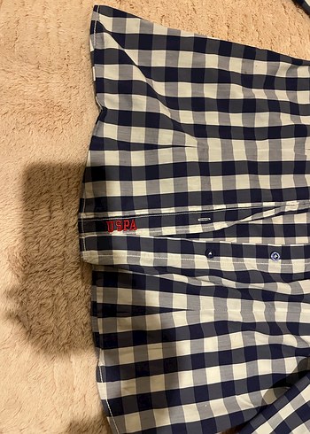 Kadın Lacivert Kareli Uzun Kollu Gömlek - Görsel 6