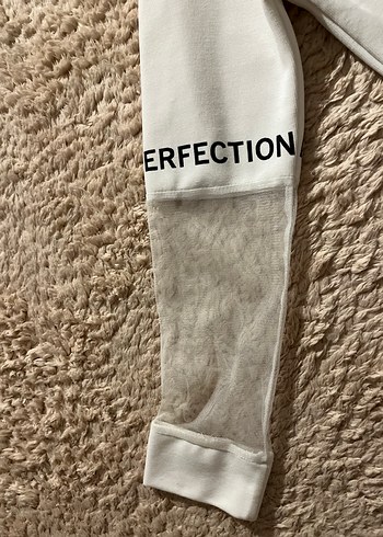 Kadın Beyaz Baskılı Uzun Kollu tişört - Görsel 6