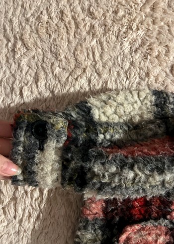 kız Çocuk  Çok Renkli Yün Kaban 13 14 yaş Zara - Görsel 6