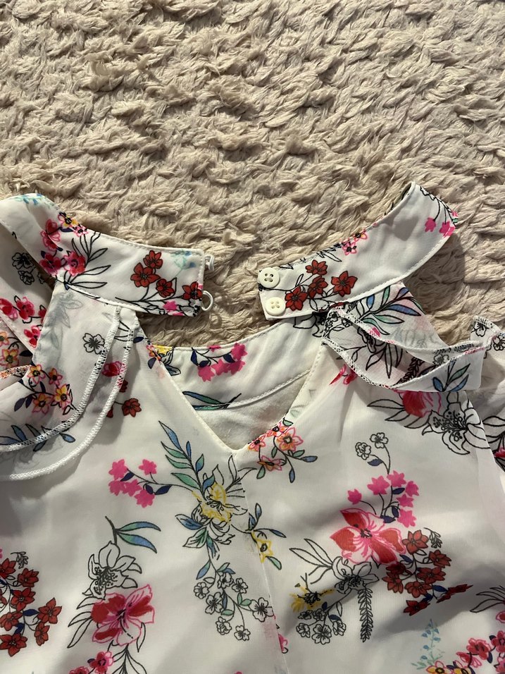 Çiçek Desenli Bohem Kız çocuk 13 14 yaş - Görsel 5