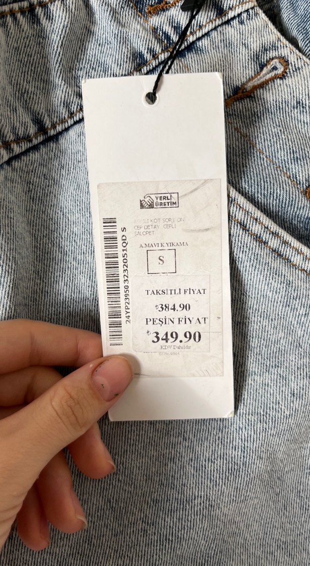 Gri Kot Kadın Kısa Salopet - Görsel 2