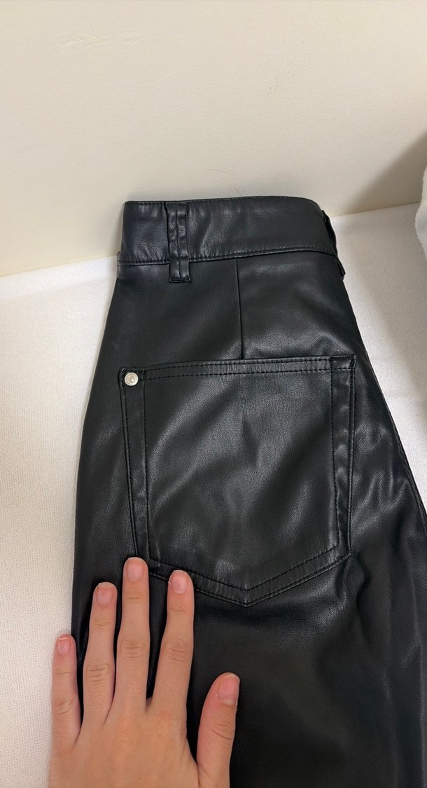 Deri pantolon bershka - Görsel 5