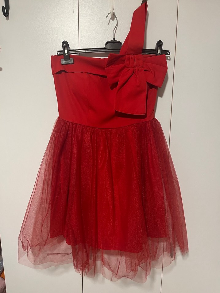 Kırmız Abiye Elbise Mezuniyet - Görsel 2