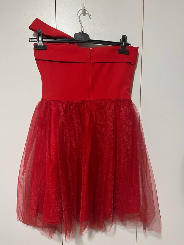 Kırmız Abiye Elbise Mezuniyet - Görsel 3