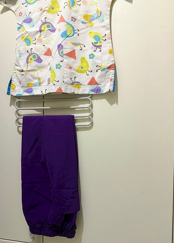 Renkli Desenli Hemşire alpaka kumaş - Görsel 5