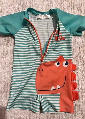 Turkuaz Erkek Çocuk Baskılı Kısa Kollu Mayo - Görsel 2