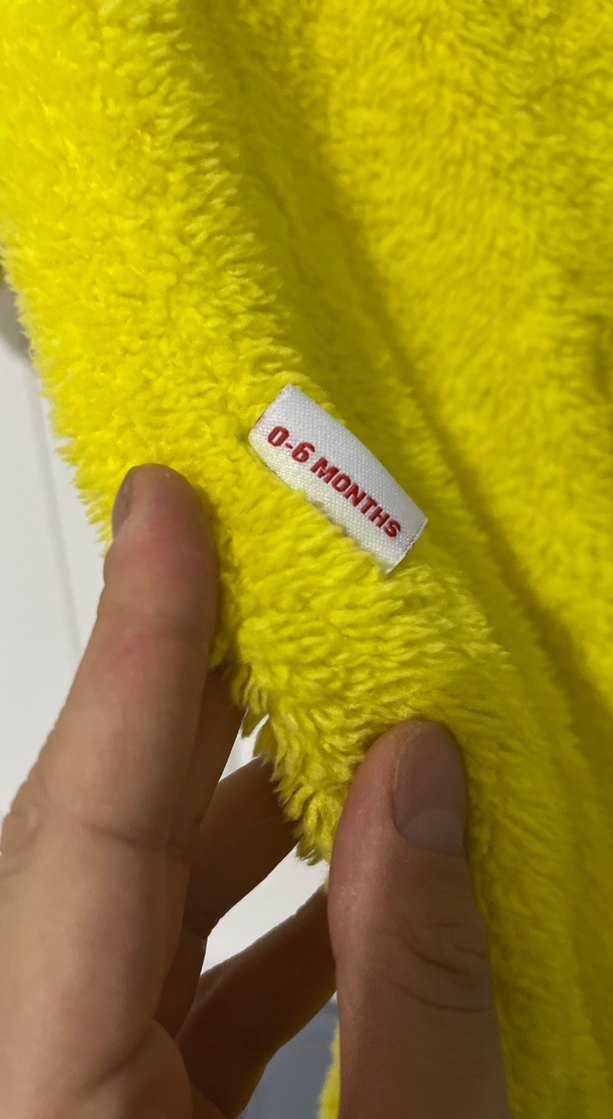 Sarı Bebek Peluş Tulum Ayıcık Detaylı - Görsel 3