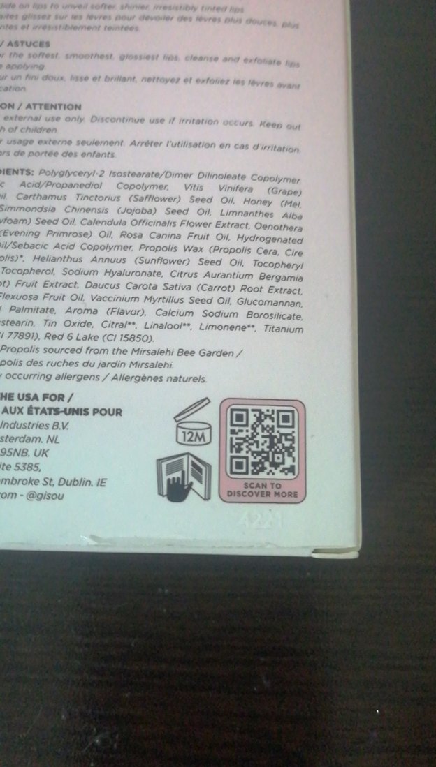 Gisou Honey Infused Pastel Pembe Dudak Yağı - Görsel 3