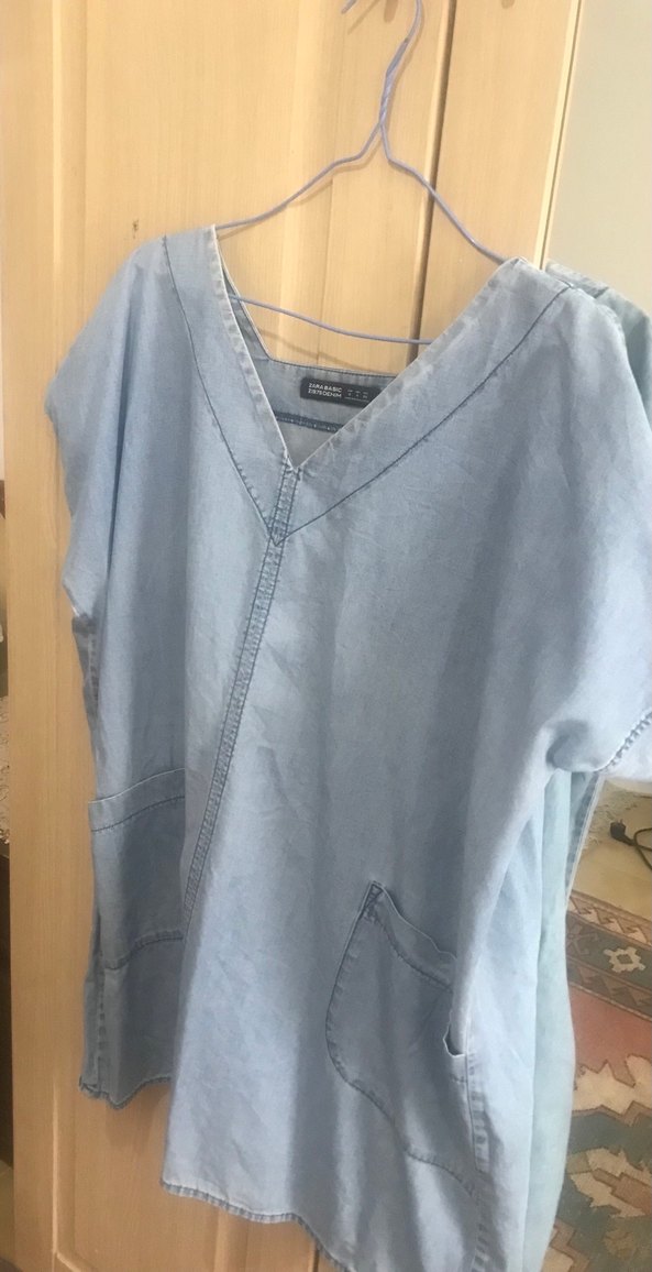 Kot V Yaka Bluz. Etikette S yazıyor ama L - XL rahatça giyebilir - Görsel 2