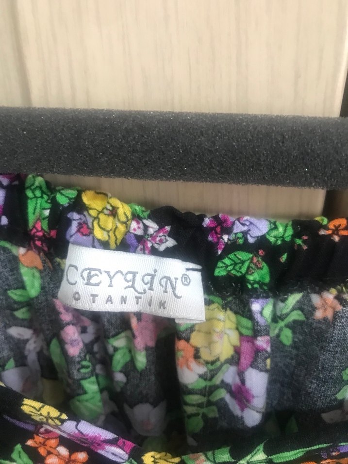 Çiçek Desenli Bohem Midi Elbise - Görsel 2