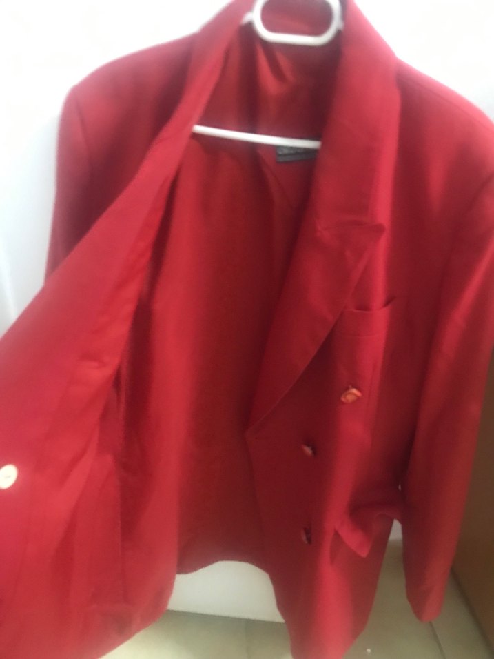 Klasik Kırmızı Kadın Blazer Ceket - Görsel 2