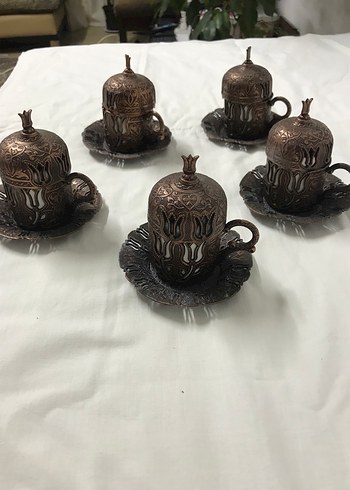 Bakır kahve fincanı 5 adet - Görsel 2