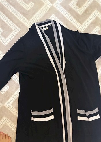 Siyah Uzun Kollu Kadın Spor Hırka - Görsel 2