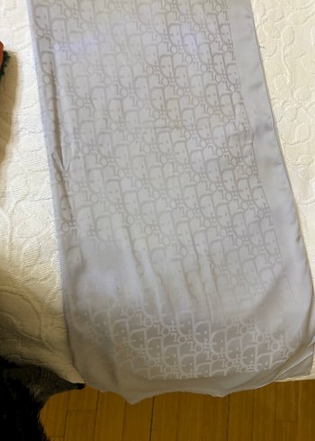 Gri Kadın Saten jakarlı  Şal - Görsel 2