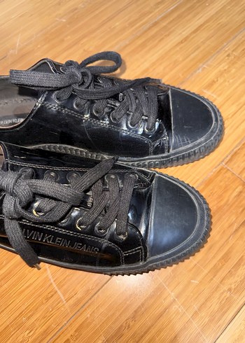 Calvin Klein spor ayakkabı siyah rugan 39 - Görsel 2