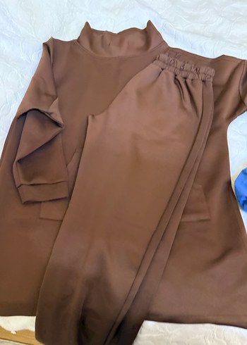 Kadın Bej Uzun Kollu Takım 2 beden scuba - Görsel 2
